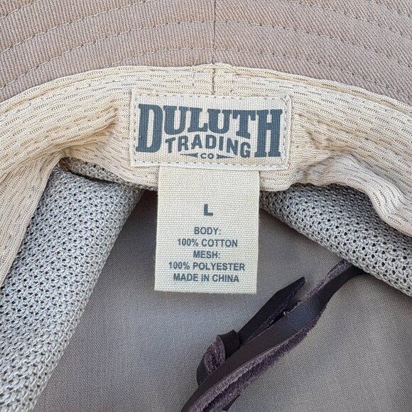 Duluth Trading Crusher Outback Hat Men's Large Tan Outdoor Safari Packable - Picture 7 of 9